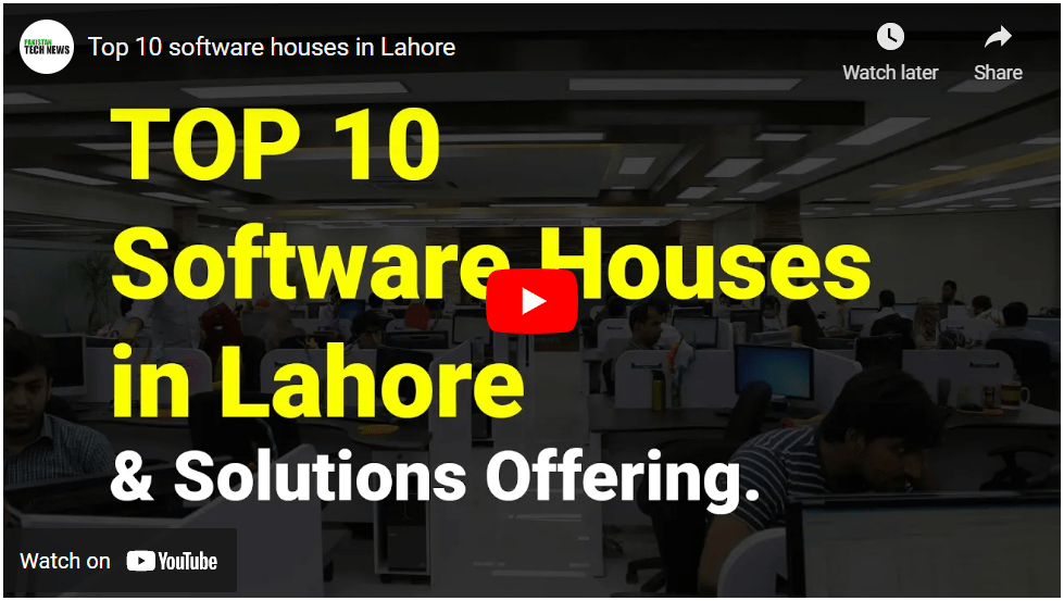 top 10 Software Houses in Lahore