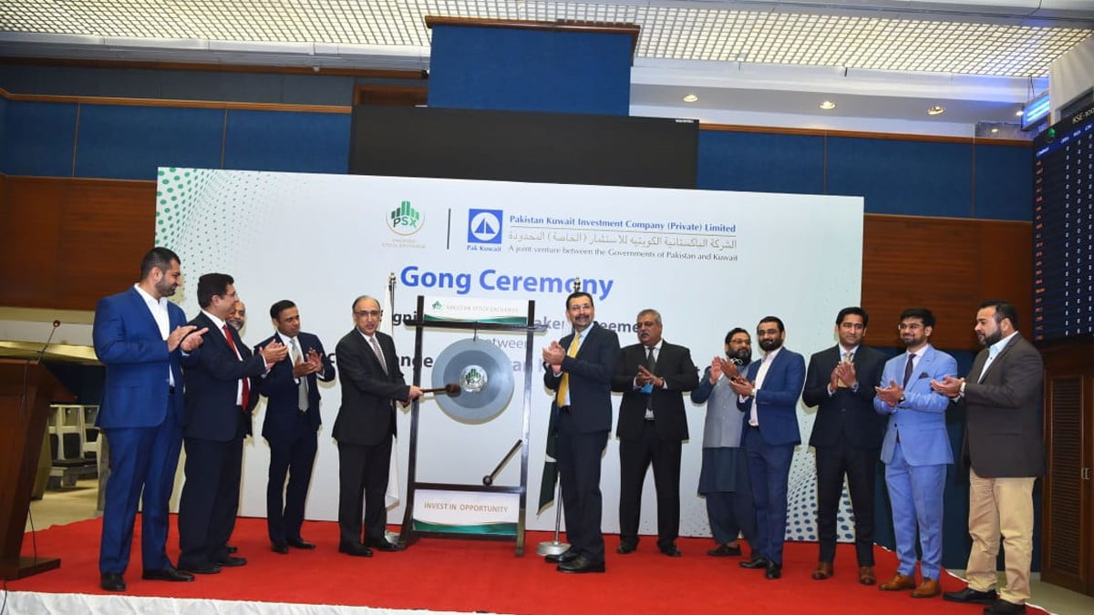 PSX Holds Gong Ceremony for Onboarding of Pakistan Kuwait Investment Co. (Pvt.) Ltd. as Market Maker