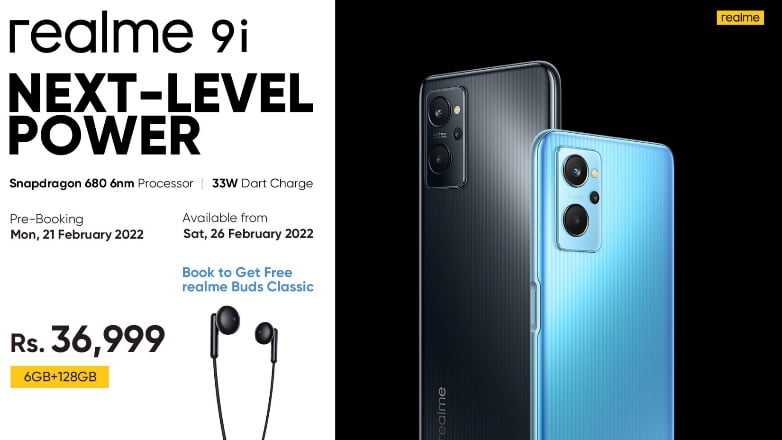 Pre-order the Next-Level Power of realme 9i in Pakistan