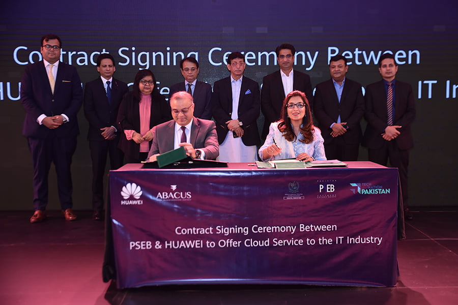 Huawei & PSEB signed a contract to offer cloud services to Pakistani IT industry in Pakistan Cloud Summit 2022