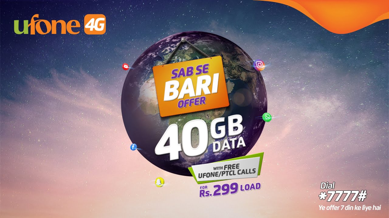 Pakistan’s No.1 Voice and Data Network Ufone 4G introduces Industry’s ‘Sab Se Bari Offer’