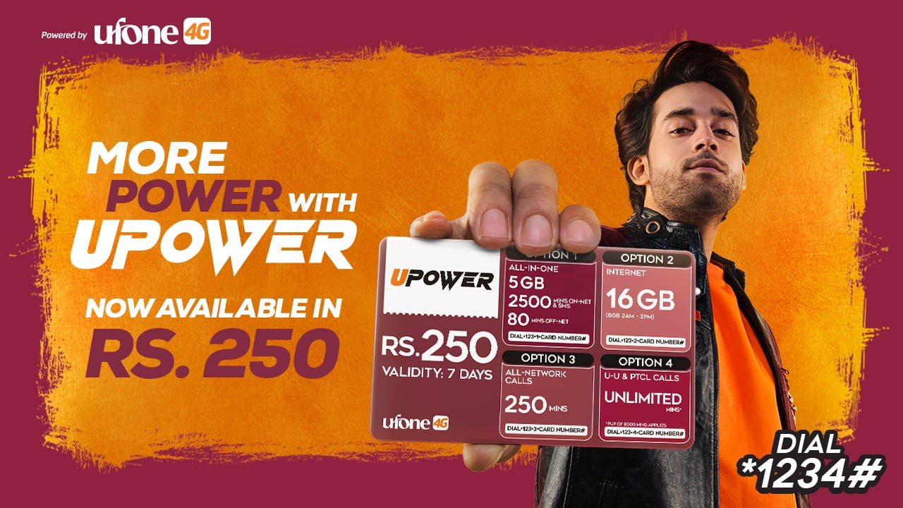 Ufone 4G users can now enjoy more power with UPower 250