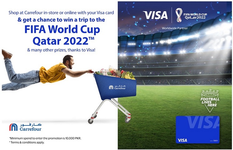 Carrefour and VISA team up to offer three fans the chance to attend the FIFA World Cup Qatar 2022™