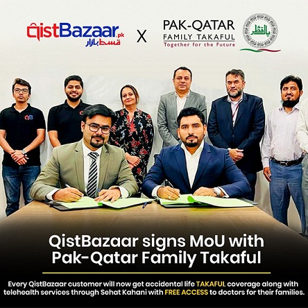 QistBazaar.pk & Pak-Qatar Family Takaful Sign an MoU to provide FREE Accidental Life Takaful Coverage to Qist Bazaar Customers
