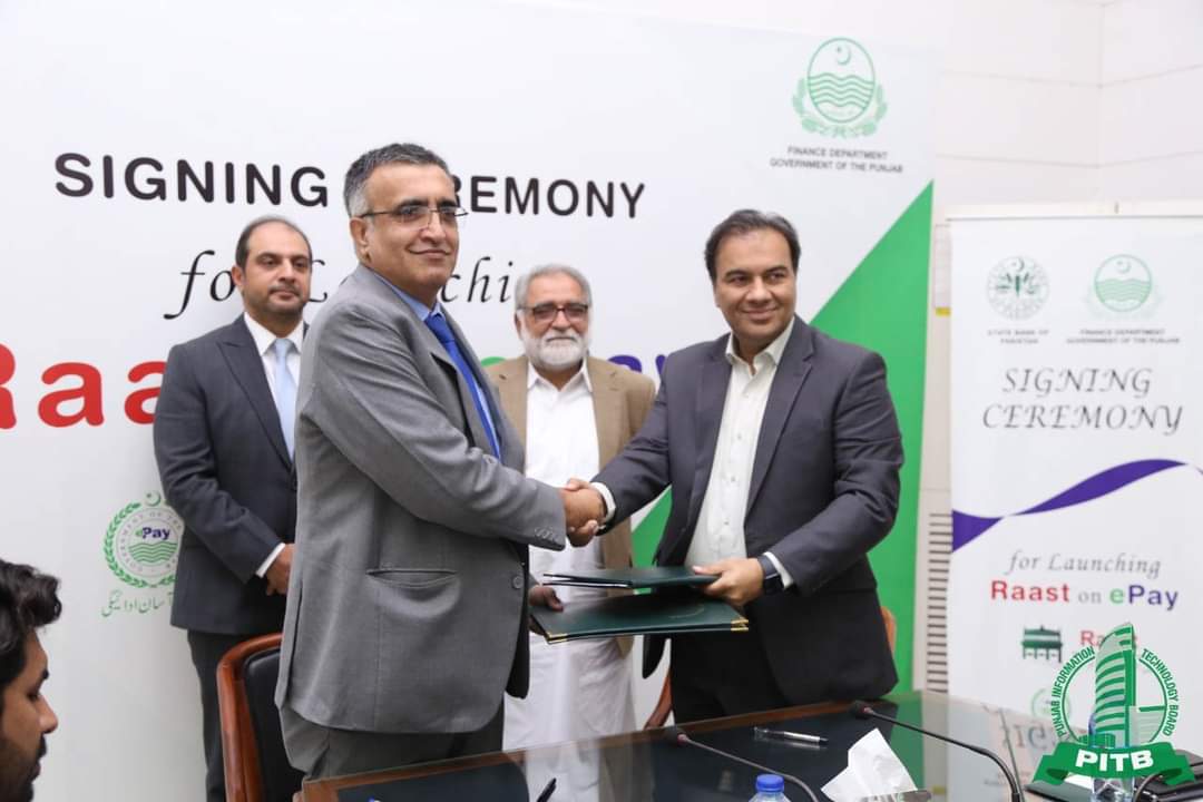 Finance Department, GoPb & SBP Sign MoU To Launch Raast On e-Pay Punjab App