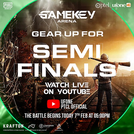 Second Semifinal of PTCL Group’s largest E-Sports gaming competition, GameKey Arena to kick off today